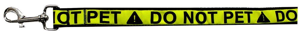 Do Not Pet Caution Tape Nylon Pet Leash 1in by 6ft