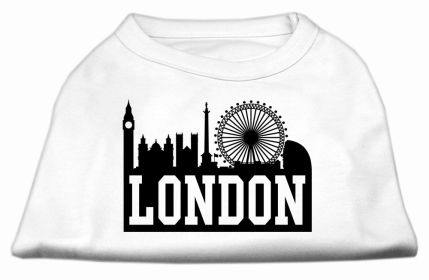 London Skyline Screen Print Shirt White XS