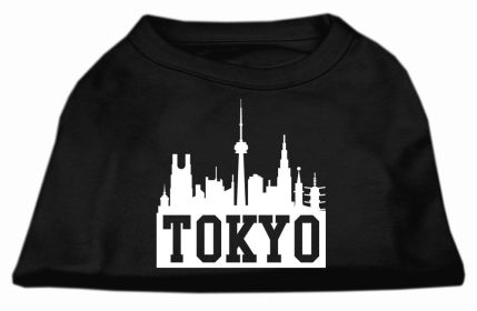 Tokyo Skyline Screen Print Shirt Black XXL