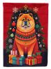 Chow Chow Holiday Christmas Garden Flag Mailbox Flag Decorative Yard Flag Banner Outside Patio Artwork Yard Flower Beds, Garden Size, Multicolor