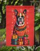 Fawn Boxer Cropped Ears Holiday Christmas Garden Flag Mailbox Flag Decorative Yard Flag Banner Outside Patio Artwork Yard Flower Beds, Garden Size, Mu