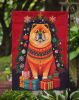 Chow Chow Holiday Christmas Garden Flag Mailbox Flag Decorative Yard Flag Banner Outside Patio Artwork Yard Flower Beds, Garden Size, Multicolor