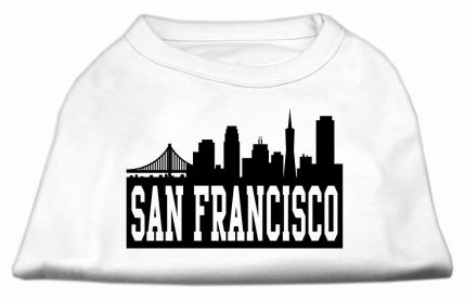 San Francisco Skyline Screen Print Shirt White XL