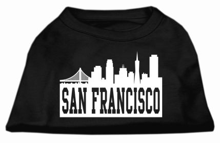 San Francisco Skyline Screen Print Shirt Black Med