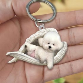 Creative Fashion Cute Dog-shaped Acrylic Keychain (Specification: Double Sided Printing, Color: 25style)