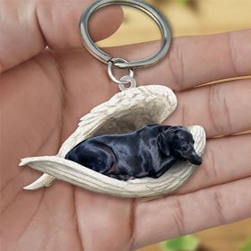 Creative Fashion Cute Dog-shaped Acrylic Keychain (Specification: Single Sided Printing, Color: 9style)