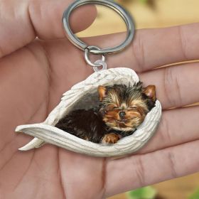 Creative Fashion Cute Dog-shaped Acrylic Keychain (Specification: Double Sided Printing, Color: 8style)