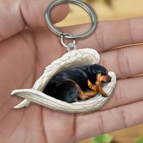 Creative Fashion Cute Dog-shaped Acrylic Keychain (Specification: Double Sided Printing, Color: 7style)