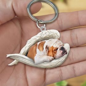 Creative Fashion Cute Dog-shaped Acrylic Keychain (Specification: Single Sided Printing, Color: 6style)