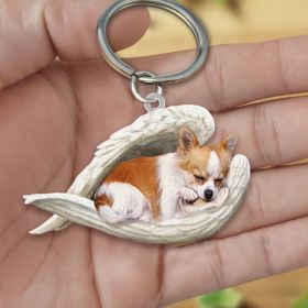 Creative Fashion Cute Dog-shaped Acrylic Keychain (Specification: Double Sided Printing, Color: 10style)