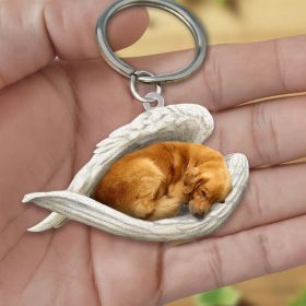 Creative Fashion Cute Dog-shaped Acrylic Keychain (Specification: Single Sided Printing, Color: 5style)