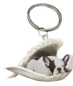 Creative Fashion Cute Dog-shaped Acrylic Keychain (Specification: Single Sided Printing, Color: 44Style)