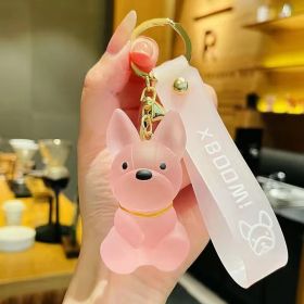 Cartoon Creative Fashion Car Key Chain Pendant (Style: Pink Dog)