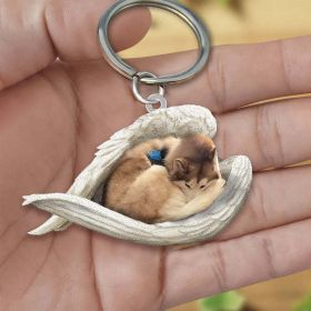 Acrylic Creative Cute Dog Animal Keychain (Specification: Single Sided Printing, Color: 45Style)