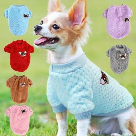 Pet Dog Clothes flannel Dog Winter clothe Puppy (Color: Gray, size: XL)