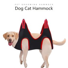 Pet Grooming Hammock For Dog & Cat; Cat Hammock Restraint Bag For Bathing Trimming Nail Clipping (Color: black, size: XS)