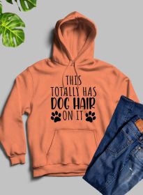 This Totally Has Dog Hair On It Hoodie (Color: Heather Prism Peach, size: medium)