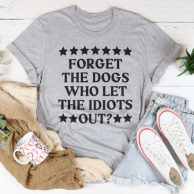 Forget The Dogs T-Shirt (Color: Athletic Heather, size: M)