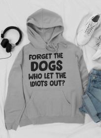 Forget The Dogs Hoodie (Color: Athletic Heather, size: small)