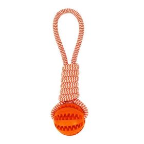 Pet Tooth Cleaning Bite Resistant Toy Ball for Pet Dogs Puppy (Type: Pet Supplies, Color: Orange)